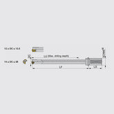 MCTR L/D=15 Drill body for lathes and machining centers, L/D = 15, Tool diameter ø12 - ø28 mm - Big-tools Industrial Supply Tools for Metal Cutting